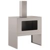 vidaXL Feuerstelle Braun 60 x 40 x 96 cm Wetterfeststahl