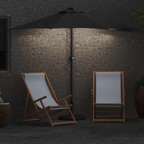 vidaXL Garten-Sonnenschirm Anthrazit 294 x 150 x 224 cm