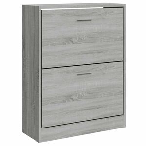 vidaXL Schuhschrank Grau Sonoma 63x24x81 cm Holzwerkstoff