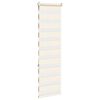vidaXL Doppelrollo Marmorbeige 40x150 cm Stoffbreite 35,9 cm Polyester
