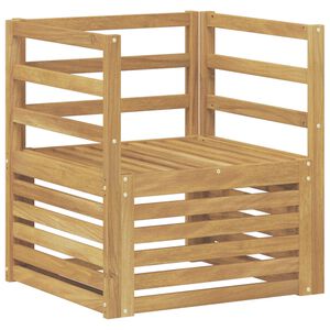 vidaXL Outdoor-Sofagarnitur Massivholz Akazie Wei&szlig;