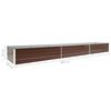 vidaXL Garten-Hochbeet Verzinkter Stahl 480x80x45 cm Braun