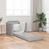 vidaXL Schlafsofa 60cm Wolkengrau Stoff