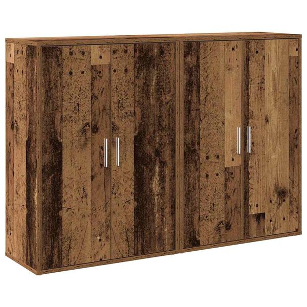 vidaXL Sideboard 2 pcs Altholz 60 x 31 x 84 cm Holzwerkstoff