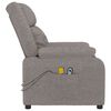 vidaXL Massagesessel mit Aufstehhilfe Taupe Stoff