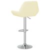 vidaXL Barhocker 2 Stk. Creme Stoff