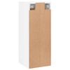 vidaXL Wandschrank Hochglanz-Wei&szlig; 34,5x34x90 cm Holzwerkstoff