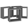 vidaXL W&uuml;rfelregale 4 Stk. Grau 30x15x30 cm