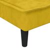 vidaXL Chaiselongue Gelb Samt