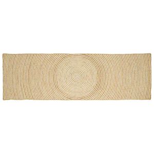 vidaXL Bereichsteppich Wei&szlig; 60 x 250 cm Jute