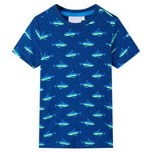 vidaXL Kinder-T-Shirt Dunkelblau 92