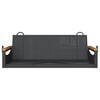 vidaXL H&auml;ngebank Schwarz 109x62x40 cm Poly Rattan