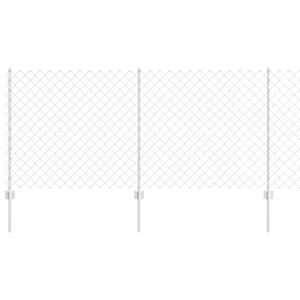 vidaXL Kettenzaun mit Pfosten 25 x 1 m (B x H) Feuerverzinkter Stahl