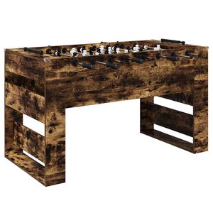 vidaXL Tischfu&szlig;balltisch R&auml;uchereiche 146,5 x 74 x 85 cm Holzwerkstoff