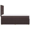 vidaXL Boxspringbett mit Matratze Dunkelbraun 90x200 cm Stoff