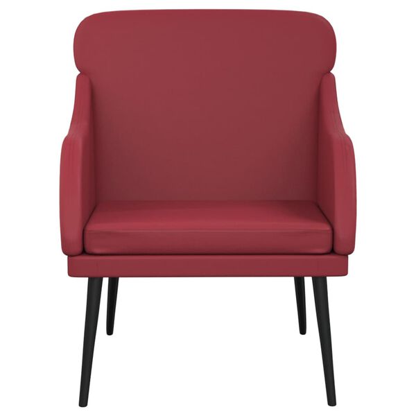vidaXL Sessel Weinrot 63x76x80 cm Kunstleder