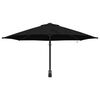 vidaXL Garten-Sonnenschirm Schwarz 248 x 248 x 148 cm