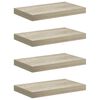vidaXL Schwebende Wandregale 4 Stk. Eichefarben 40x23,5x3,8cm MDF