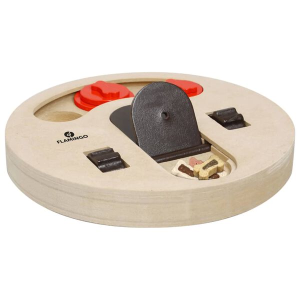 FLAMINGO Intelligenzspielzeug f&uuml;r Hunde Helios 23 cm Holz