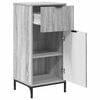 vidaXL Badezimmerm&ouml;bel Set mit Regal 3 pcs Grau Sonoma Holzwerkstoff