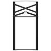 vidaXL Bier Tischbein 2 pcs Schwarz 39 x 3 x 75 cm