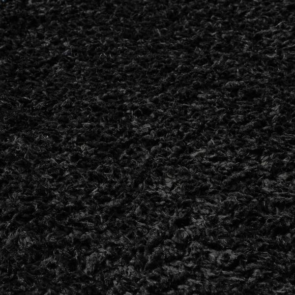 vidaXL Shaggy-Teppich Hochflor Schwarz 200x290 cm 50 mm