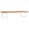 vidaXL Waschbeckenregal Wandmontage Stahl und Massivholz Buche