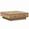 vidaXL Couchtisch Artisan-Eiche 90 x 90 x 28 cm Holzwerkstoff