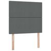 vidaXL Bett mit Stauraum und LED Dunkelgrau 100 x 200 cm Polyester