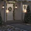 vidaXL LED-Weihnachtssterne 3 Stk. mit Erdspie&szlig;en Faltbar Wei&szlig; 57 cm