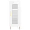 vidaXL Highboard Hochglanz-Wei&szlig; 34,5x34x180 cm Holzwerkstoff