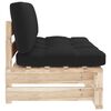 vidaXL Outdoor-Mittelsofa Paletten Impr&auml;gniertes Kiefernholz