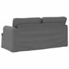 vidaXL Sofa Dunkelgrau 142 x 80 x 85 cm Stoff