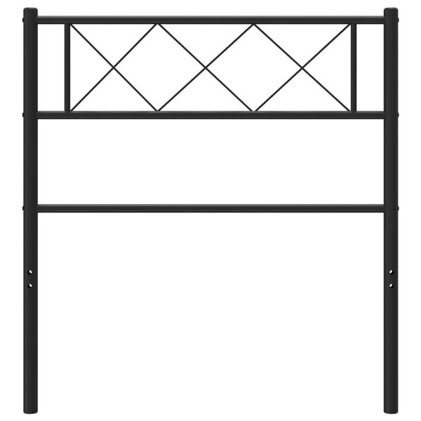 vidaXL Ersatz-Kopfteil Metall Schwarz 90 cm