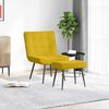 vidaXL Relaxsessel mit Hocker Gelb Samt