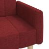 vidaXL Schlafsofa 2-Sitzer Weinrot Stoff