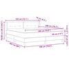 vidaXL Boxspringbett mit Matratze Dunkelbraun 200 x 180 cm Polyester