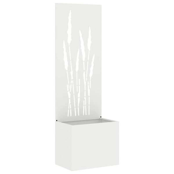 vidaXL Garten Sichtschutz-Leinwand Wei&szlig; 50 x 140 cm