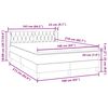 vidaXL Boxspringbett mit Matratze Rosa 160x210 cm Samt