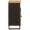 vidaXL Seitenschrank mit T&uuml;r Braun 60 x 33,5 x 75 cm Massivholz Mango