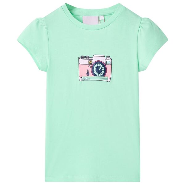 Kinder-T-Shirt Knallgr&uuml;n 104