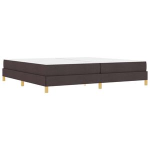 vidaXL Boxspringbett mit Matratze Dunkelbraun 200 x 200 cm Stoff
