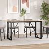 vidaXL Esstisch-Gestell in O-Form 140x60x73 cm Stahl