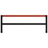 vidaXL Werkbankgestell Metall 150x57x79 cm Schwarz und Rot