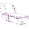 vidaXL Sonnenliege 2 pcs Braun 53 x 202 x 89cm Massivholz Akazie