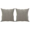vidaXL 2-Sitzer-Sofa mit Kissen Hellgrau 140 cm Samt