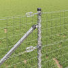 vidaXL Zaun mit Pfosten Silber 0,4 x 10 m Stahl