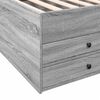 vidaXL Tagesbett mit Schubladen ohne Matratze Grau Sonoma 100x200 cm