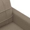 vidaXL 3-Sitzer-Sofa Taupe 210 cm Stoff
