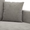 vidaXL 3-Sitzer-Sofa Hellgrau 210 cm Samt